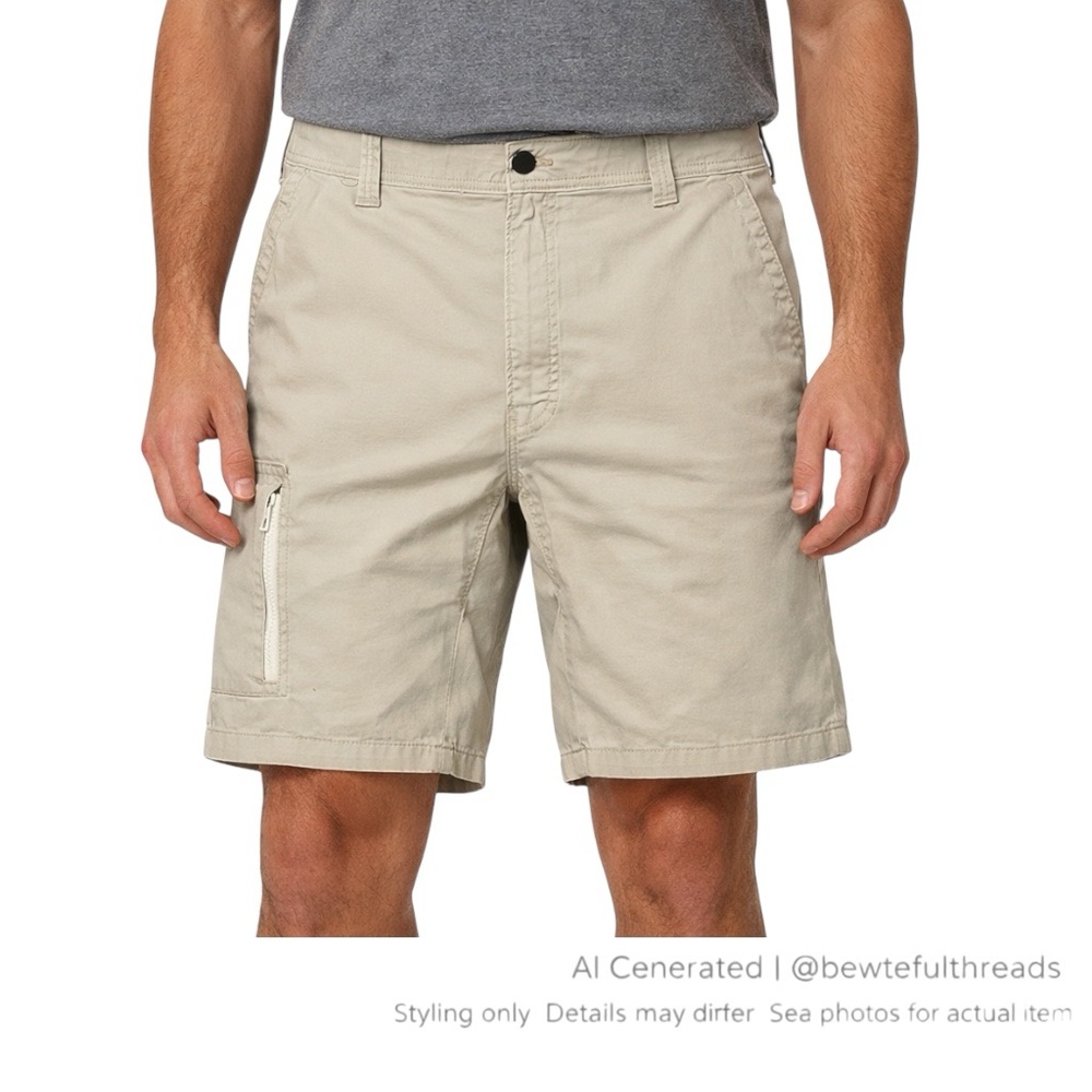 Wrangler Cargo Shorts Tan Utility Workwear Hiking 44